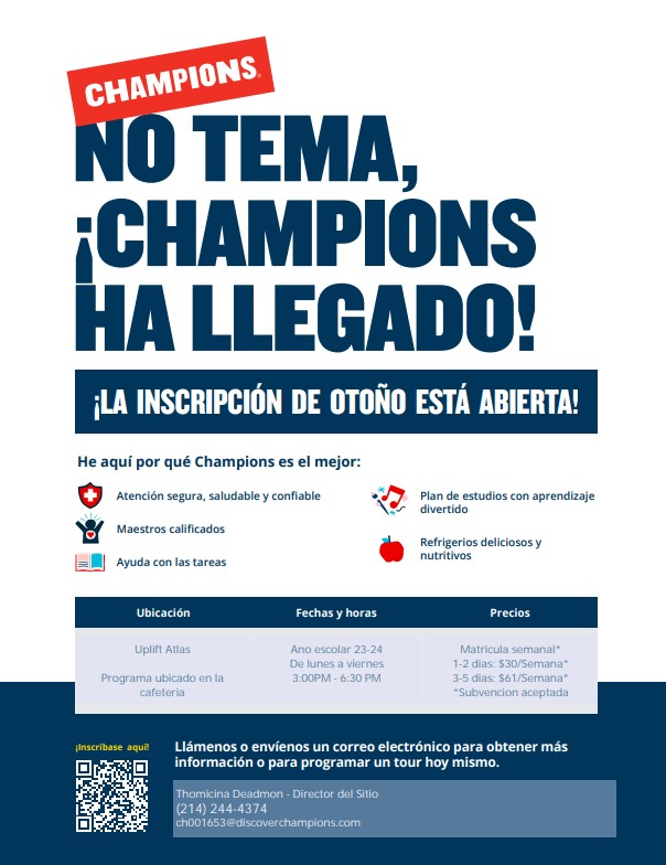 after school spanish flyer
